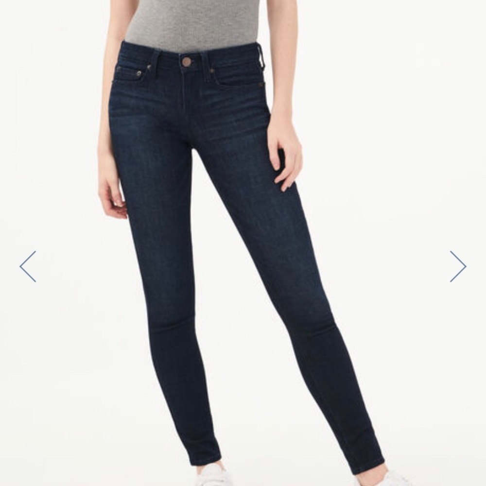 Denim high waisted jeggings